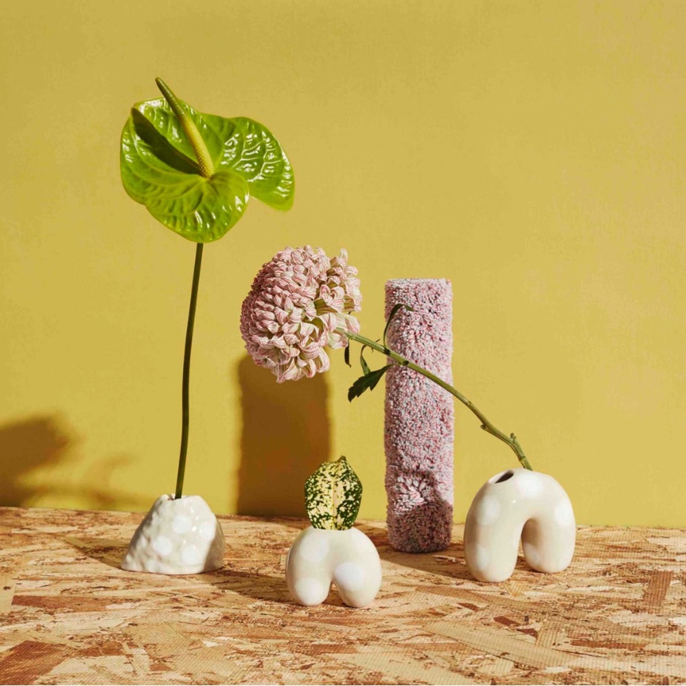 White Ceramic Mini bud Vase